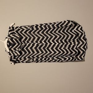 Sheer Zig Zag Top